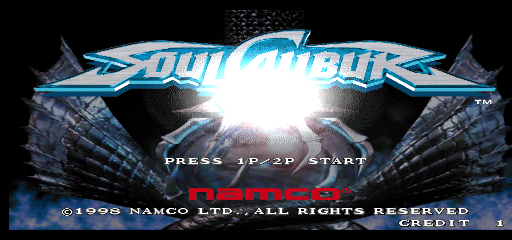 Soul Calibur (World, SOC14+VER.C) Title Screen